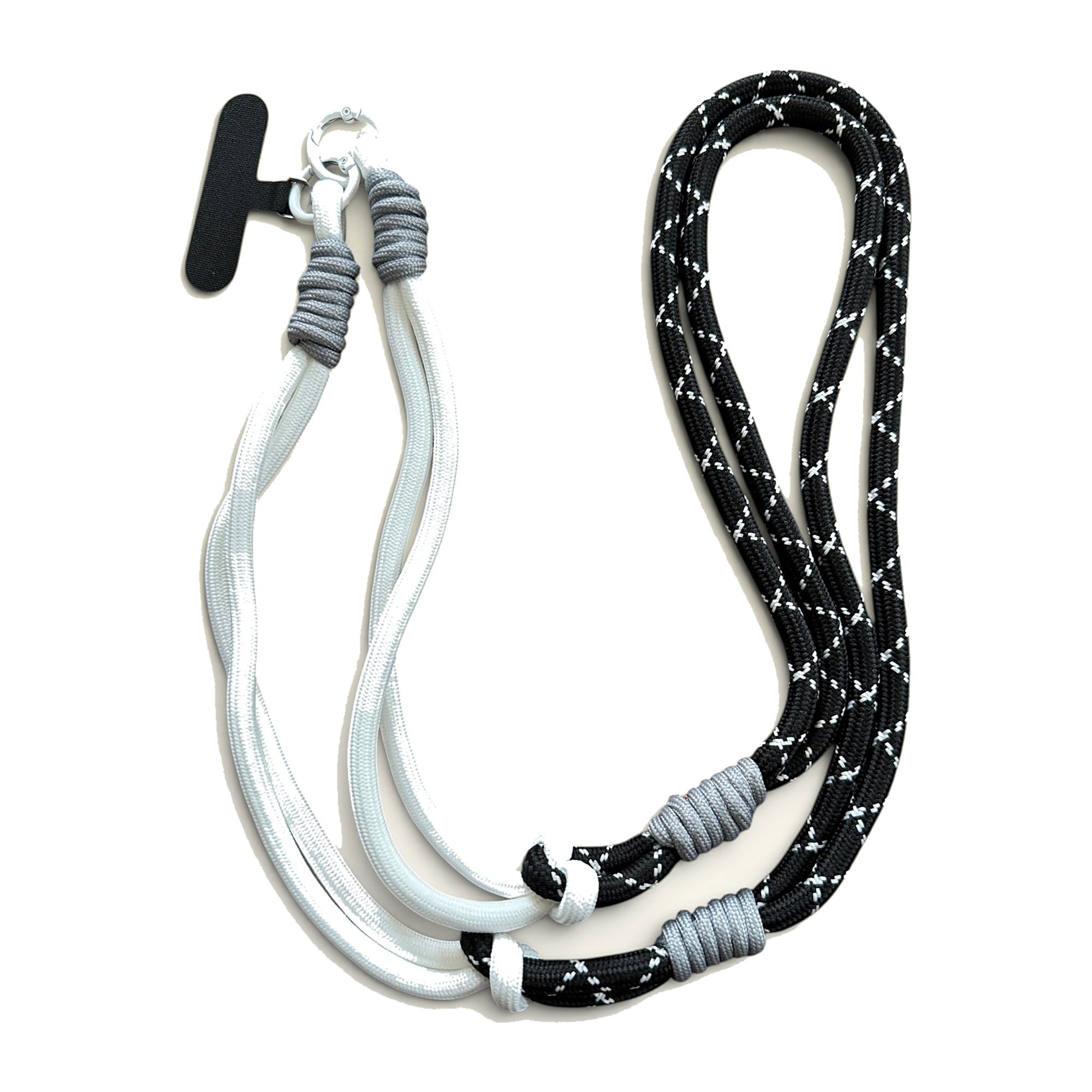 Blackout cross-body paracord phone strap, view 2